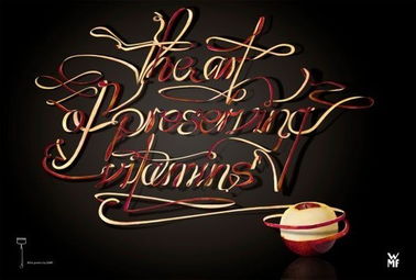 国外创意广告中漂亮字体的艺术 设计语言与视觉吸引力